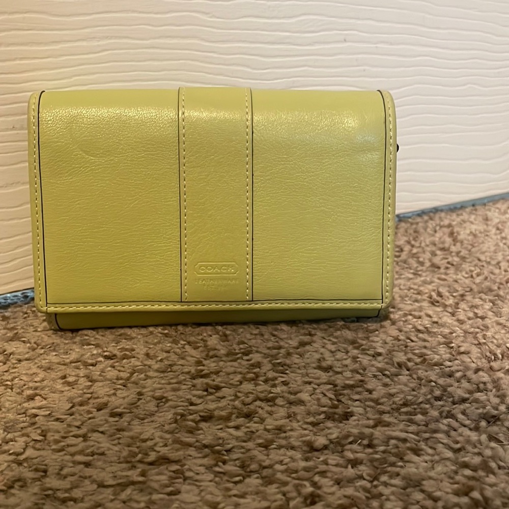 Green coach wallet